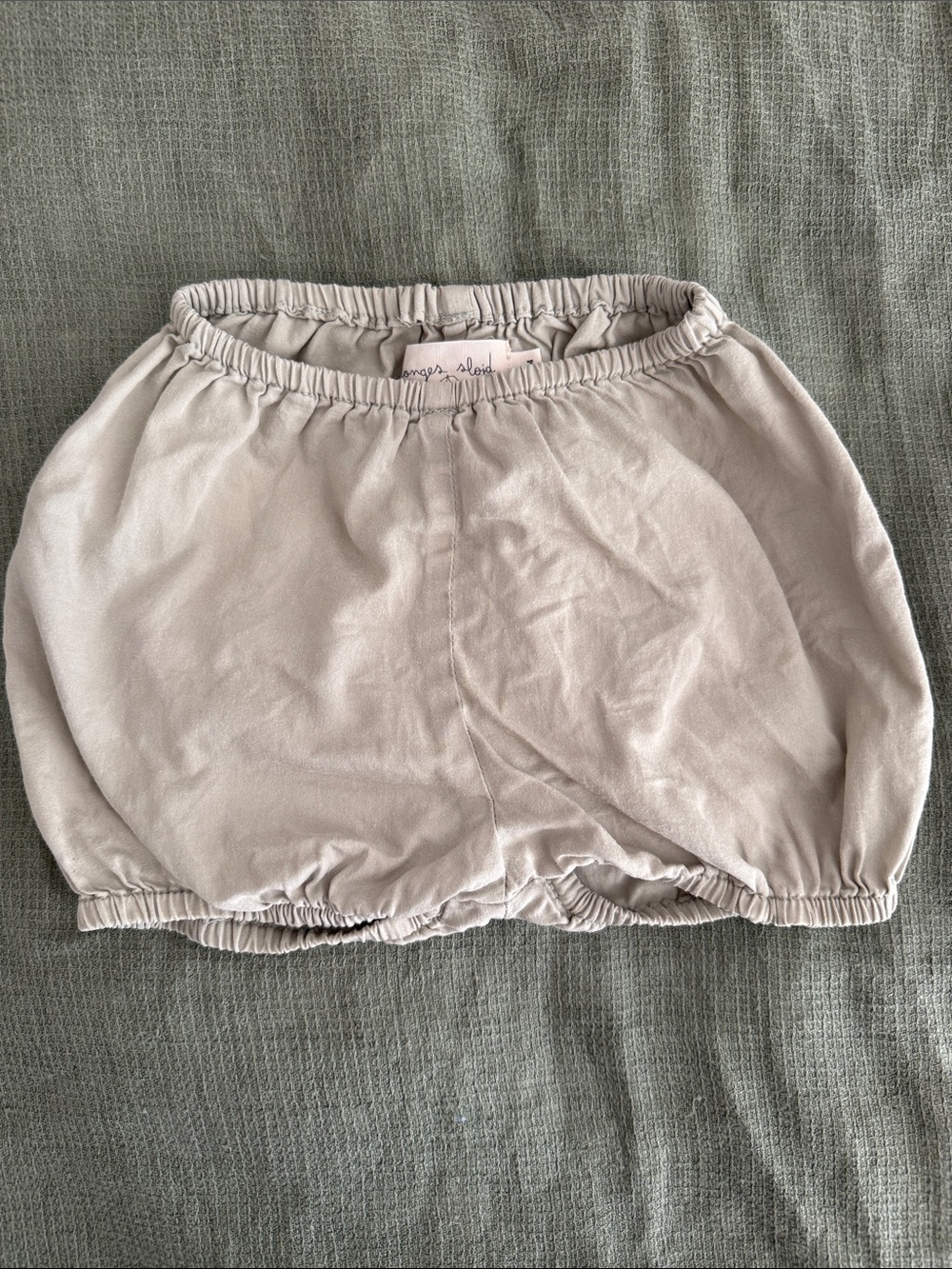 Konges slojd Organic Cotton Bubble Skort in Light Taupe